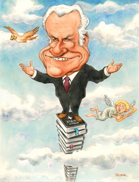 Billy Graham caricature