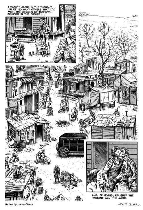 Kings in Disguise graphic novel Hooverville page